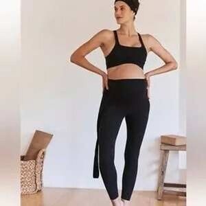 FP Movement x Hatch Maternity Leggings Black Sz XS High Rise Activewear Yoga NWT